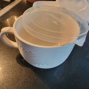 Temp-Tations Cream Ceramic Mug with Lid